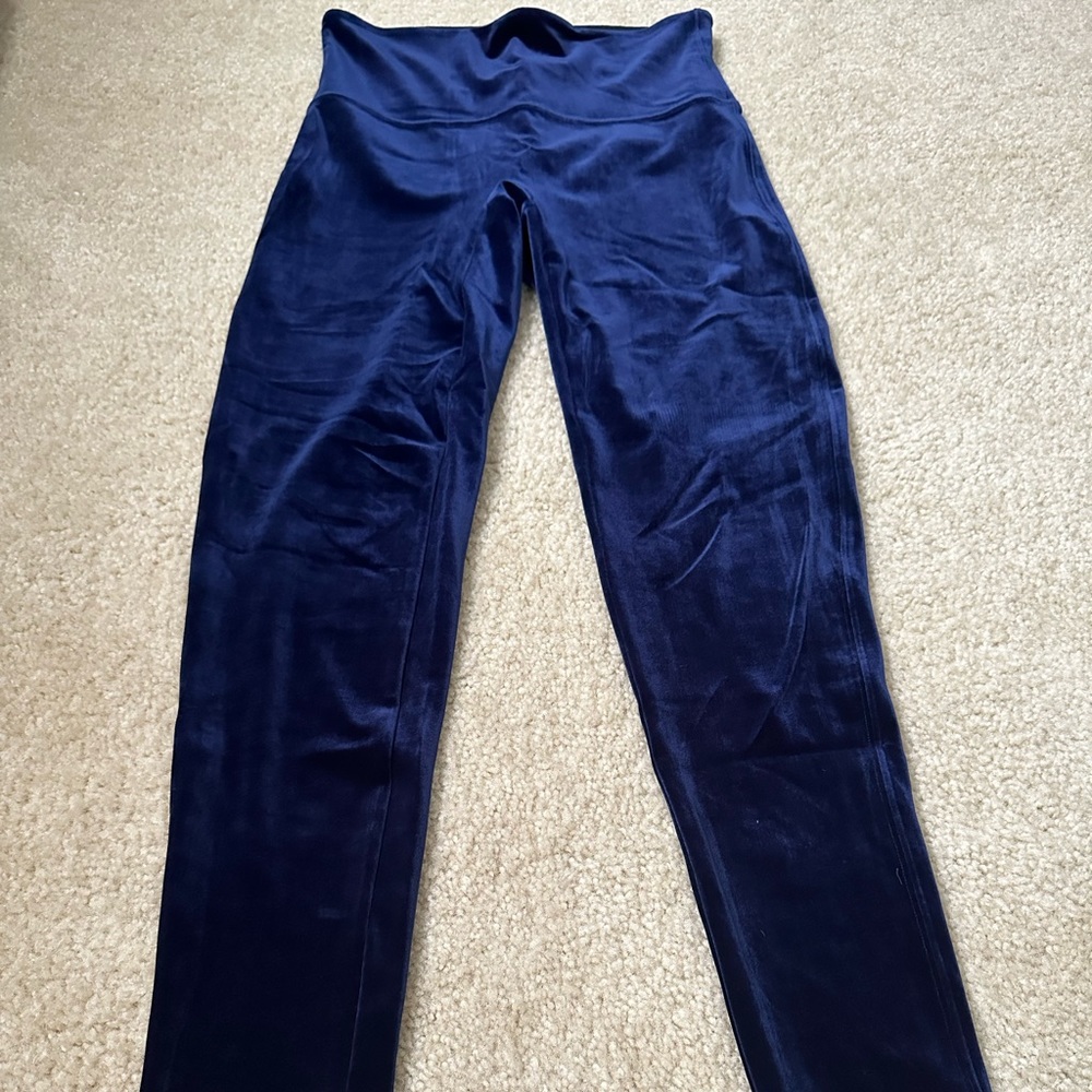 Spanx velvet leggings